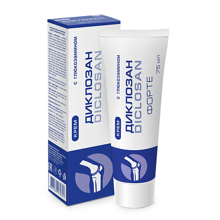 Диклозан форте крем с глюкозамином 75 мл 1 шт