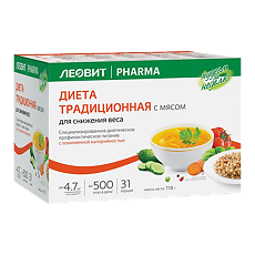 Купить Леовит Худеем за неделю Традиционная диета с мясом 1 уп цена