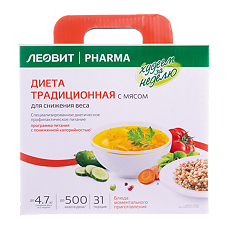 Купить Леовит Худеем за неделю Традиционная диета с мясом 1 уп цена