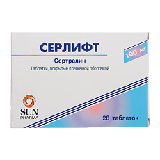 Купить Серлифт таблетки покрыт.плен.об. 100 мг 28 шт цена
