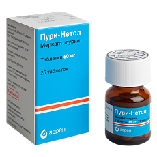 Изображение товара Пури-нетол таблетки 50 мг 25 шт