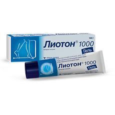 Купить Лиотон 1000 гель для наружного применения 1000 ме/г 100 г 1 шт цена