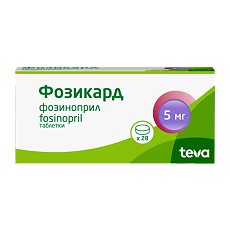 Купить Фозикард таблетки 5 мг 28 шт цена