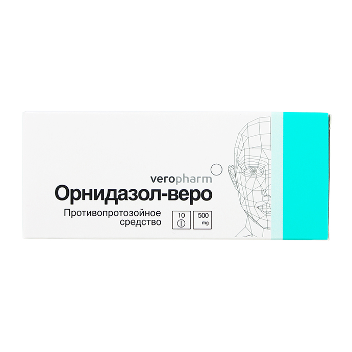 Орнидазол-веро таблетки покрыт.плен.об. 500 мг 10 шт - , цена и .