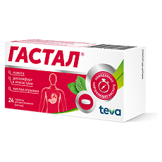 Изображение товара Гастал таблетки для рассасывания мята 24 шт