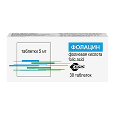 Купить Фолацин таблетки 5 мг 30 шт цена