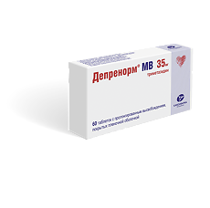 Купить Депренорм МВ таблетки с пролонг высвобождением покрыт.плен.об. 35 мг 60 шт цена