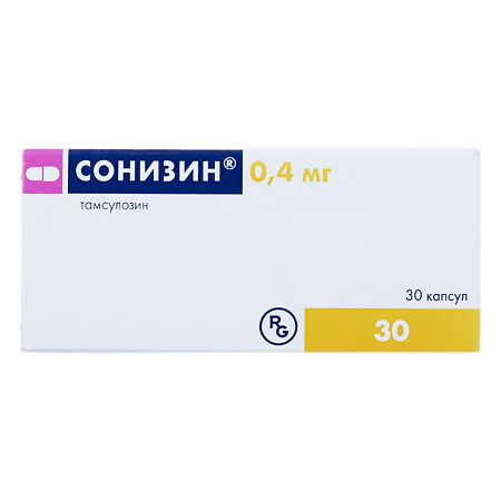 Сонизин капсулы с модифицированным высвобождением 0,4 мг 30 шт