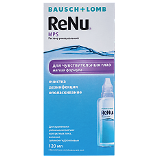Купить Renu MPS раствор универсальный для чувствительных глаз 120 мл 1 шт цена