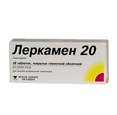 Купить Леркамен 20 таблетки покрыт.плен.об. 20 мг 28 шт цена