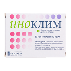 Купить Иноклим капсулы массой 382 мг 30 шт цена