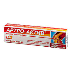 Купить Артро-Актив бальзам масляный согревающий 20 г 1 шт цена