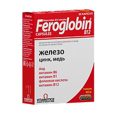 Изображение товара Фероглобин-В12 / Feroglobin-B12 капсулы массой 460 мг 30 шт