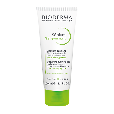 Bioderma Sebium гель эксфолиант с микрогранулами для  жирной кожи лица, 100 мл 1 шт