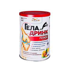 Купить Геладринк Плюс / Geladrink Plus порошок со вкусом ананаса по 340 г 1 шт цена
