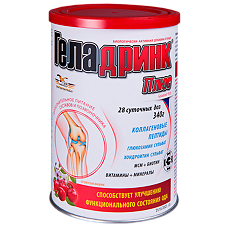 Купить Геладринк Плюс порошок вишня 340 г 1 шт цена