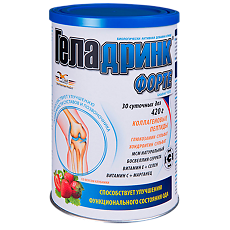Купить Геладринк Форте порошок клубника банка 420 г 1 шт цена