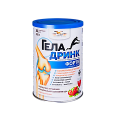 Купить Геладринк Форте / Geladrink Forte порошок по 420 г клубника 1 шт цена