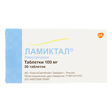Изображение товара Ламиктал таблетки 100 мг 30 шт