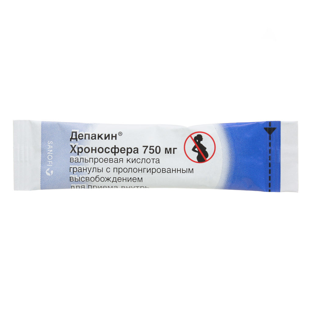 Депакин Хроносфера, гранулы 750 мг, 30 шт. - , цена и отзывы .