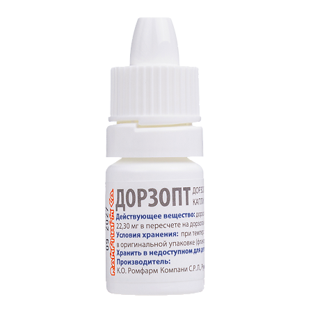 Дорзопт капли глазные 2 % 5 мл 1 шт