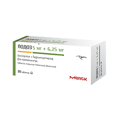 Купить Лодоз таблетки покрыт.плен.об. 5 мг+6,25 мг 30 шт. цена