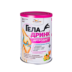 Купить Геладринк Артродиет / Geladrink Atrodiet порошок по 390 г апельсин 1 шт цена