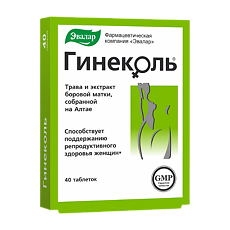 Купить Гинеколь таблетки по 240 мг 40 шт цена