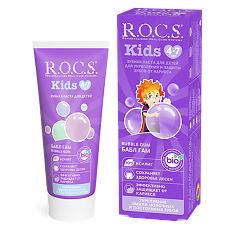 Купить R.O.C.S. Kids Зубная паста для детей 4-7лет 45 г 1 шт цена