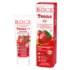 Изображение товара R.O.C.S. Зубная паста для детей 8-18лет Земляника 74 г 1 шт