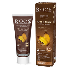 Купить R.O.C.S. Зубная паста Кофе и табак 74 г 1 шт цена