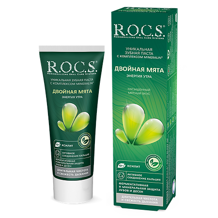 R.O.C.S. Зубная паста Двойная мята 74 г 1 шт