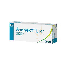 Купить Азилект таблетки 1 мг 30 шт цена