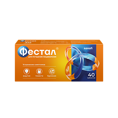 Купить Фестал таблетки кишечнорастворимые покрыт.об. 40 шт цена