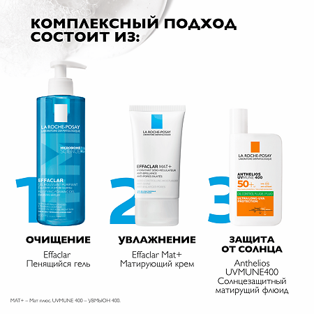 La Roche-Posay Effaclar MAT Эмульсия увлажняющая матирующая себорегулирующая 40 мл 1 шт