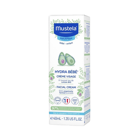 Изображение товара Увлажняющий крем для лица Mustela Hydra-Bebe для новорожденных 40 мл