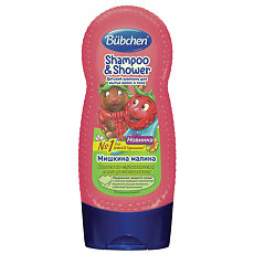 Купить Bubchen Детский шампунь и гель для душа Сладкая малина 230 мл 1 шт цена