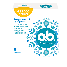 Купить Тампоны o.b. ProComfort нормал 8 шт цена