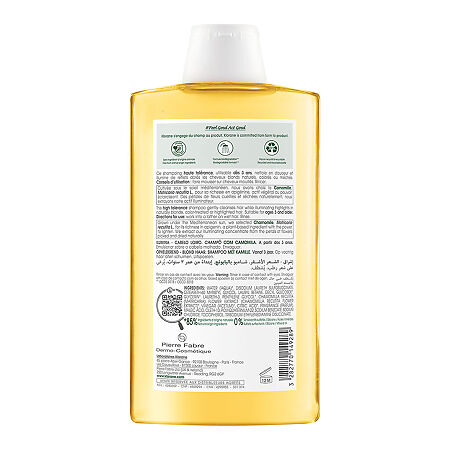 Klorane шампунь с экстрактом Ромашки для светлых волос 400 мл 1 шт