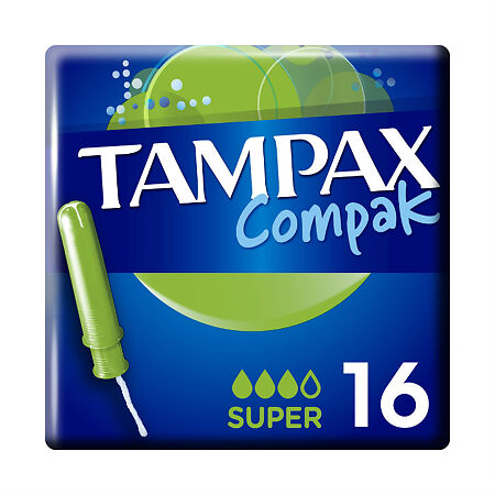 Tampax Тампоны Compak Super 16 шт