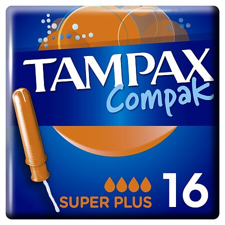 Tampax Тампоны Compak Super Plus 16 шт