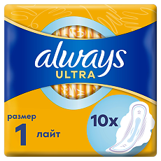 Купить Always Прокладки Ultra Light гигиенические ароматизированные 10 шт цена