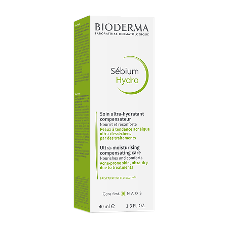 Bioderma Sebium Гидра Крем увлажняющий для пересушенной кожи с воспалениями, 40 мл 1 шт