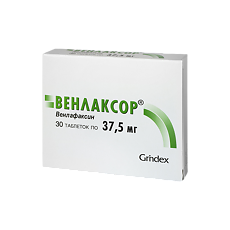 Купить Венлаксор таблетки 37,5 мг 30 шт цена