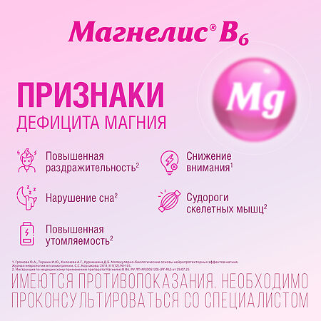 Магнелис В6 таблетки покрыт.об. 48 мг+5 мг 90 шт