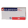 Ко-Диротон таблетки 12,5 мг+10 мг 30 шт