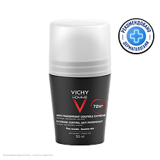 Купить Vichy Homme дезодорант-антиперспирант 72 ч против избыточного потоотделения 50 мл 1 шт цена