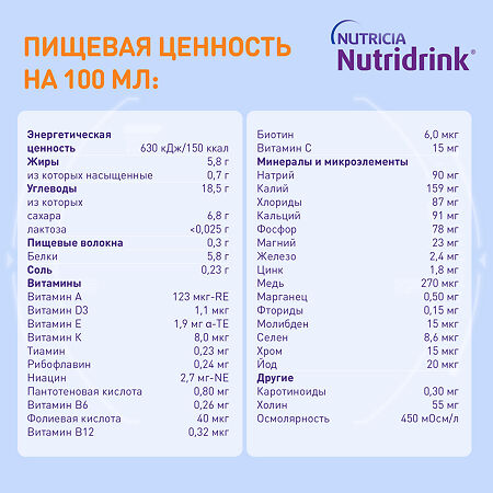 Нутридринк бутылочка шоколад 200 мл 1 шт