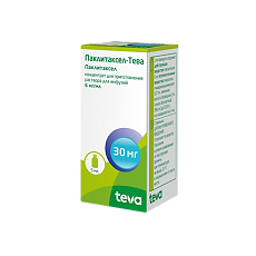 Купить Паклитаксел-Тева концентрат д/приг раствора для инфузий 6 мг/мл 5 мл фл 1 шт цена