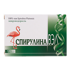 Купить Спирулина ВЭЛ таблетки массой 0,5 г 120 шт цена
